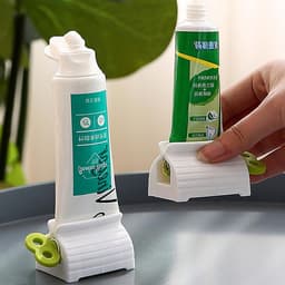 3 Stuks Tandpasta Papieren, Plastic Tandpasta Knijper, Draaiende Dispenser voor Tandpasta en Handcrème (Blauw, Rood, Groen) - Handig en Hygiënisch Gebruik — thumbnail 3