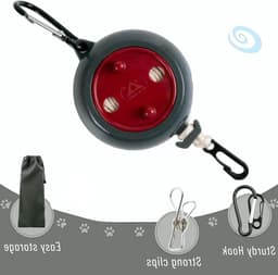 Verstelbare 32FT Reiswaslijn voor Camping en Thuis, Inclusief 20 Winddichte Wasknijpers en 10 Extra Accessoires voor Binnen en Buiten Gebruik — thumbnail 4