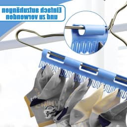 Sokkenhouders voor het drogen van sokken - Set van 4 stuks - Handig en ruimtebesparend droogrek — thumbnail 4