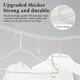 Draagbare Waslijn - Reis Waslijn - Kleding Drogen - Uniek Winddicht Ontwerp - 5 Meter - Grijs — thumbnail 2