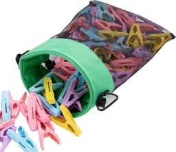 Wasknijper Zak - Kleding Organizer - Wassen Buiten - Mesh Ventilatie - 30x20 cm - Groen — thumbnail 1