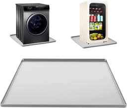 Wasmachine Bak - Lekbak Apparaten - Vloeren Beschermen - Roestvrij Staal - 67x49x5cm - Zilver — thumbnail 1
