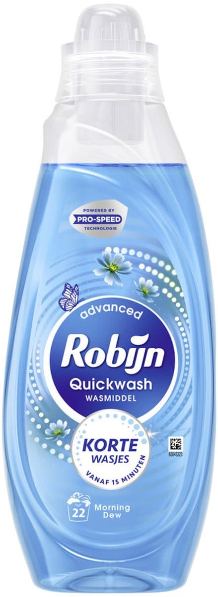Robijn Advanced Quickwash Vloeibaar Wasmiddel Morning Dew 22 Wasbeurten 837 ml — afbeelding 1