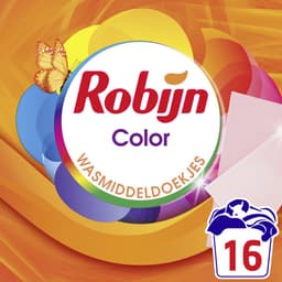 Robijn Classics Color Wasmiddeldoekjes 16 wasstrips — thumbnail 1