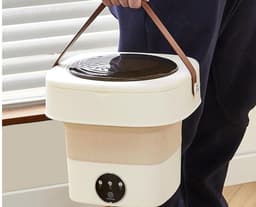Mini Opvouwbare Wasmachine 11L – Draagbare Reiswasmachine met Centrifugefunctie – Compact voor Kleding, Ondergoed en Camping – mini wasmachine – opvouwbare wasmachine – draagbare wasmachine – wasmachine voor babykleding – mini wasserette – 53868 — thumbnail 5