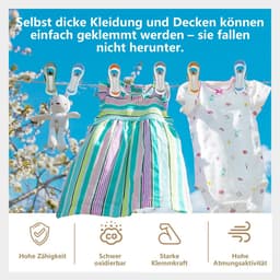 Dailygoods- Wasknijpers 20 Stuks - Kleurrijk - Kunststof - Handdoekklemmen - Compact 7x4 cm - Duurzaam en zonder afdruk - Klemmen — thumbnail 5