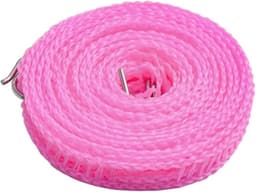 Draagbare Waslijn - Kledinglijn Touw - Kleding Drogen - Winddicht Nylon - 10 meter - Roze — thumbnail 1