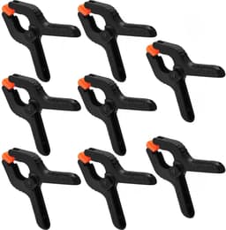 Ibenzoa® Universele Zwarte Nylon Veerklemmen Set van 8 voor Creatieve Projecten en Fotostudio's — thumbnail 1