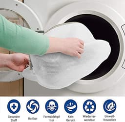 ecooe Set van 2 waszakken voor schoenen, sneakers, waszakken met meerdere beschermingsnetten, waszakken voor schoenen voor wasmachines en op reis — thumbnail 5