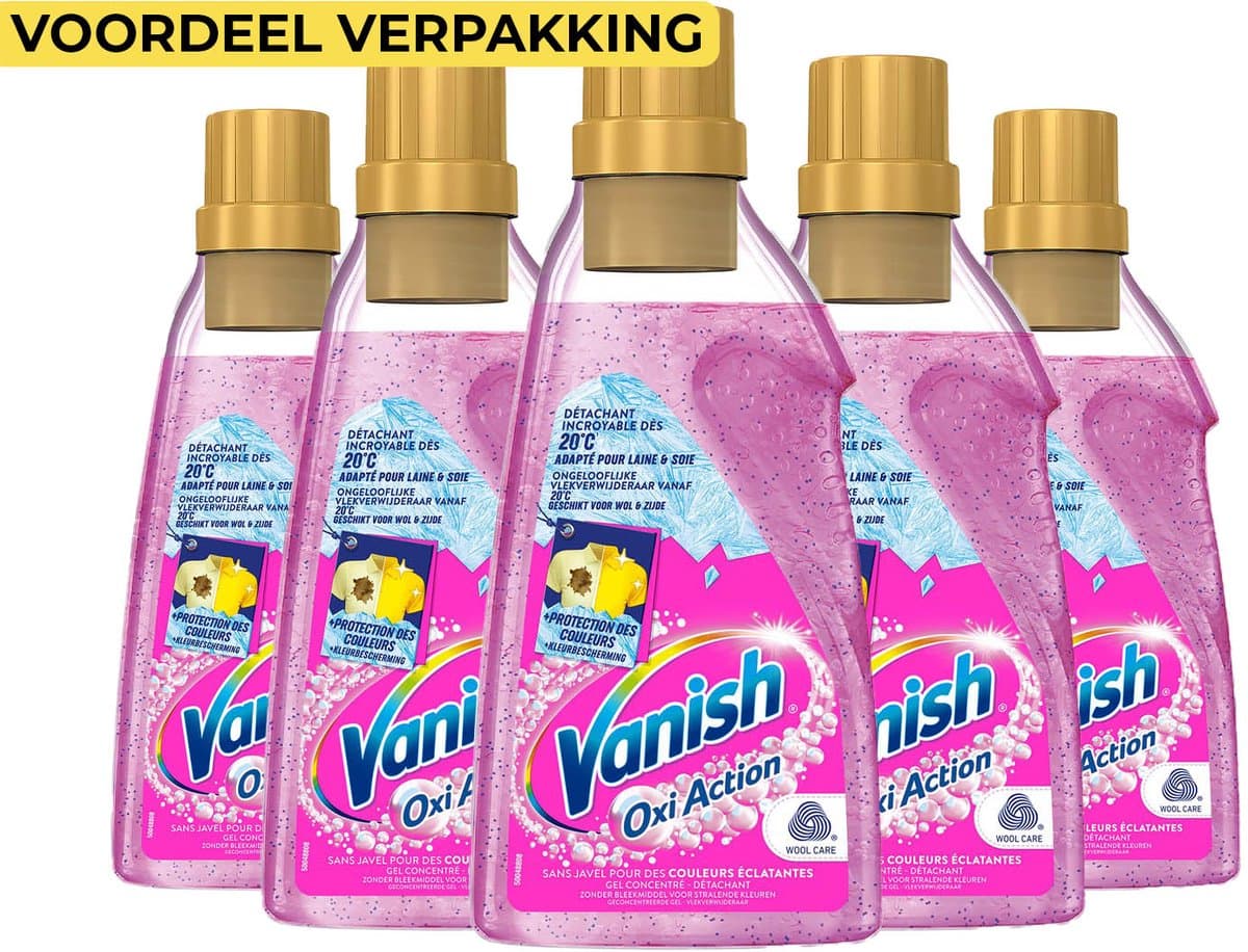 Vanish Oxi Action Wasbooster Gel - Vlekverwijderaar voor gekleurde was - 1,5L - 5 Pack — afbeelding 1