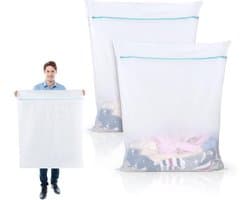 Waszakken XXL 90 x 110 cm - Ideaal voor Beddengoed, Kleding en Delicate Was
