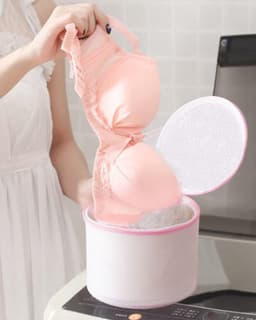 Knaak 2 In 1 Waszakken - Waszak + Packing Cube - Set Van 7 - Bescherm Je Was - 120L - Roze — thumbnail 3