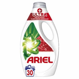 Ariel Vloeibaar Wasmiddel +Ultra Vlekverwijderaar 30 Wasbeurten - 4 x 1350 ml - Voordeelverpakking — thumbnail 2