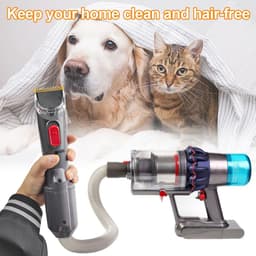 6 stuks elektrische hondenzuigerset inclusief slangen, scheerapparaat en reservekoppen - professionele hondentondeuse accessoires voor Dyson — thumbnail 2