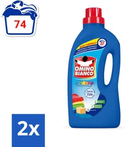 Omino Bianco - Color+ - Wasmiddel - Tot 72h Parfum - Gekleurde Was - 37 Wasbeurten - Voordeelverpakking - 2 stuks — thumbnail 3