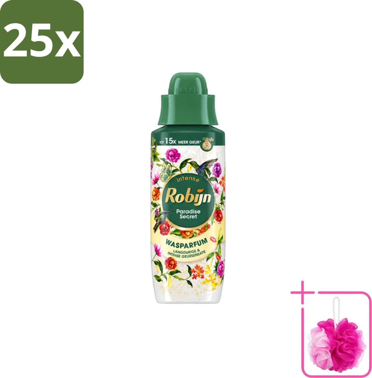 25 x Robijn – Wasparfum – Paradise Secret – 342 ml - Bulkverpakking - Wasparfum - Douchemop - Wasparfum voor kleding — afbeelding 1
