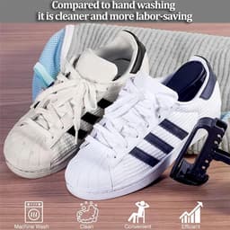 Waszak Voor Schoenen Cilindrische Schoenwaszak Wasnet Waszak Wasmachine Beschermtas Voor Sneakers Schoenen Organizer Tegen Vervorming en Slijtage (Grijs) — thumbnail 5