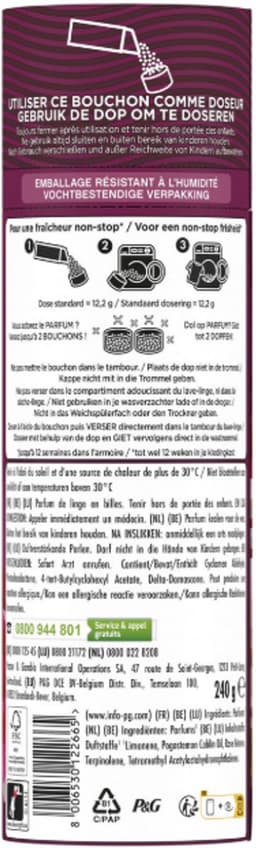 Lenor Geurbooster Geurparels Voordeelset – 3 x 240 g – Jasmin & Rose de Mai, Unstoppables Fresh & Ambre & Orchidée — thumbnail 5