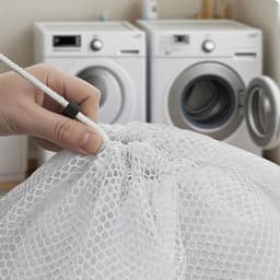 Grote Waszakken voor Wasmachine 60 x 90 cm - Herbruikbare Wasnetten voor Kleding en Dekbedovertrekken met Koordstopper — thumbnail 5