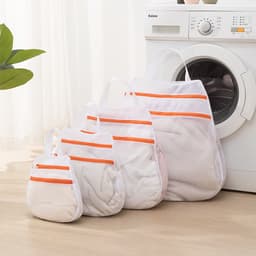 Waszak - 4 Stuks - Waszakken - Waszakjes - Wasnetten - Netwaszakken - Waszakjes Met Rits - Beschermzak voor Wasmachine - Laundry Bag - Kledingzakjes - Wassorteerder - Waszak Voor Delicate Stoffen - Voor Thuis, Slaapzaal, Hotel, Reizen — thumbnail 1
