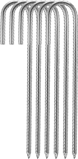 Trampoline grondankers, 6 stuks, 30 cm lange haringen, gegalvaniseerde grondankers, grondankers Geschikt voor de bouw, tentharingen, Geschikt voor beitelvormige punten. — thumbnail 2