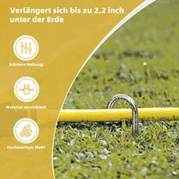 Trampoline grondankers, 6 stuks, 30 cm lange haringen, gegalvaniseerde grondankers, grondankers Geschikt voor de bouw, tentharingen, Geschikt voor beitelvormige punten. — thumbnail 1