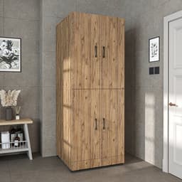 Roomart DORA-II Wasmachine Ombouwkast 70x186 cm - Eiken — thumbnail 3