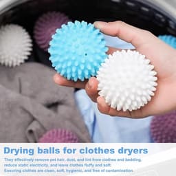 9 stuks drogerballen voor wasdroger, wasballen, wasballen, wasballen voor donsjacks, herbruikbare drogerballen, wasbal voor wasmachine voor wasmachine — thumbnail 3