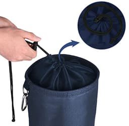 Grote Wasknijper Tas met Sluitkoord en Karabijnhaak - Ideaal voor Binnen en Buiten — thumbnail 3