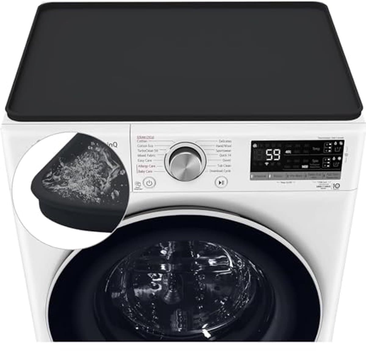 Antislip Siliconen Wasmachine Cover en Mat - 60x60 cm — afbeelding 1