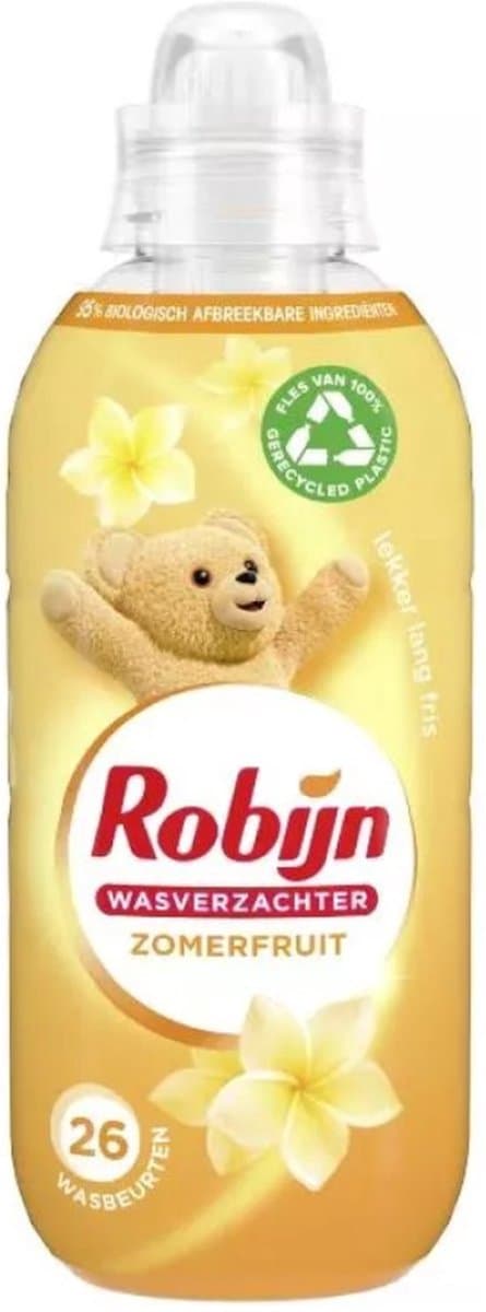 Robijn Wasverzachter Zomerfruit 650 ml 26 wasbeurten — afbeelding 1