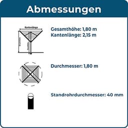 Droogmolen XL 40m - Ruimtebesparende en duurzame oplossing voor je wasgoed — thumbnail 5