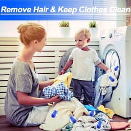 Herbruikbare wasbal voor huisdieren in de wasmachine- opvangbak voor huisdierenhaar voor kleding- ideale pluisvrije wasbal voor katten — thumbnail 4