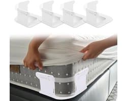 PromoHome 4-delige bedlakenhouders set - Antislip matrashouders voor strakke lakens