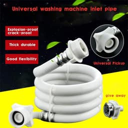 Wasmachineslang, vaatwasserslang, universele watertoevoerslang (1-5 meter) - met stalen punt — thumbnail 4