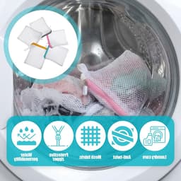 Vijf mini-wasnetten voor delicate was, kleine waszakken voor wasmachines en opberging — thumbnail 4