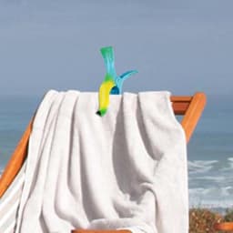 Strandhanddoekclips - Wasknijpers Houder - Handdoeken Vastzetten - Kleurrijke Vogelvorm - 14x9 cm - Papegaai Kleuren — thumbnail 4