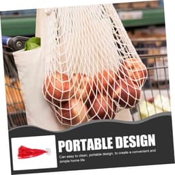 SOLUSTRE Reusable Mesh Bags for Vegetables Fruit Strong Breathable Mesh Bags with Label Suitable for Storage of Onions Potatoes Garlic — thumbnail 2