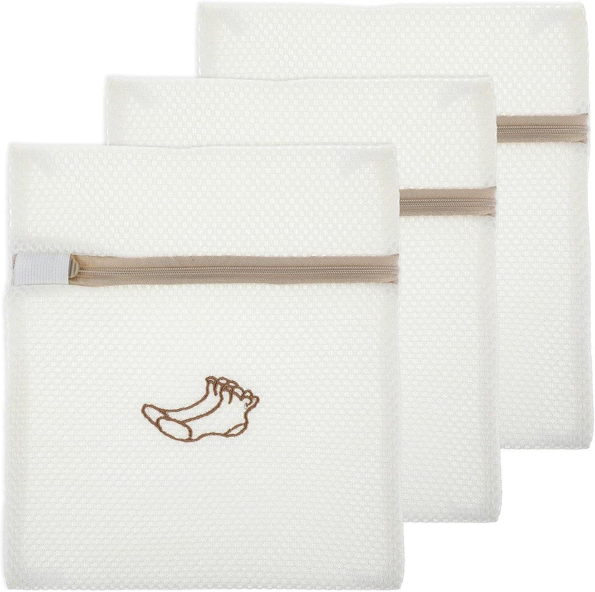 3-delige waszakken voor de wasmachine, kleine waszakken met ritssluiting, 20x25 cm mesh waszakken voor sokken, ondergoed, reiskleding en opbergruimte. — afbeelding 1