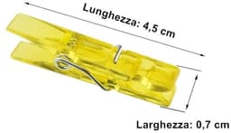 Dailygoods - Cosensi - Dailygoods - Mini Kunststof Wasknijpers Set van 100 voor Foto's en Decoratie — thumbnail 5
