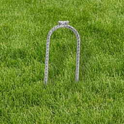 Grondanker U-profiel - Tentharing Camping - Tent Bevestigen - Verzinkt Staal - 30 cm Lengte - Metaal — thumbnail 2