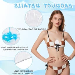 Ademende en absorberende bh-liners - Set van 6 - Duurzaam en comfortabel - Beschikbaar in 2 maten voor optimale pasvorm — thumbnail 2