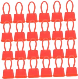 Plastic Net Sluitingen - Net Haken Zak Clips - Opslag Organiseren - Duurzaam Kunststof Ontwerp - 200 Stuks - Rood — thumbnail 1