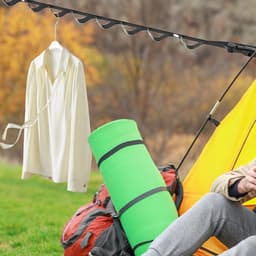 Uitschuifbare Waslijn - Reis Waslijn - Kleding Drogen - Metaal Versterkte Verbindingen - 3 Meter - Zwart — thumbnail 3