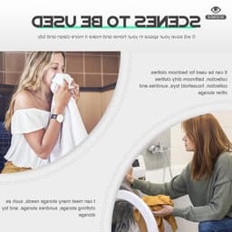 Ronde rotan-afvalmand met deksel - Geweven vuilnisemmer voor natuurlijk opbergen, rieten mand en wasmand voor in huis — thumbnail 5