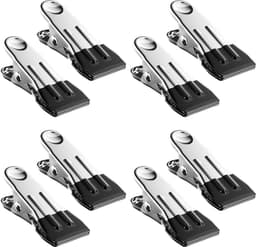 Roestvrijstalen wasknijpers, 8 stuks, antislip klemmen voor handdoeken, sokken en foto's, duurzaam en multifunctioneel — thumbnail 1