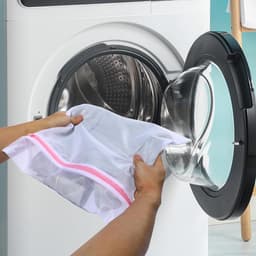 5-delige wasnet set, grove mesh, rechthoekige waszakken met rits, beschermend en voorkomt vervorming, ideaal voor delicate kleding, sweaters, shirts en ondergoed. — thumbnail 3