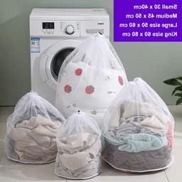 4 Stuks Wasnetten voor Kleding - Diverse Maten Waszakken voor de Wasmachine en Opberging — thumbnail 3