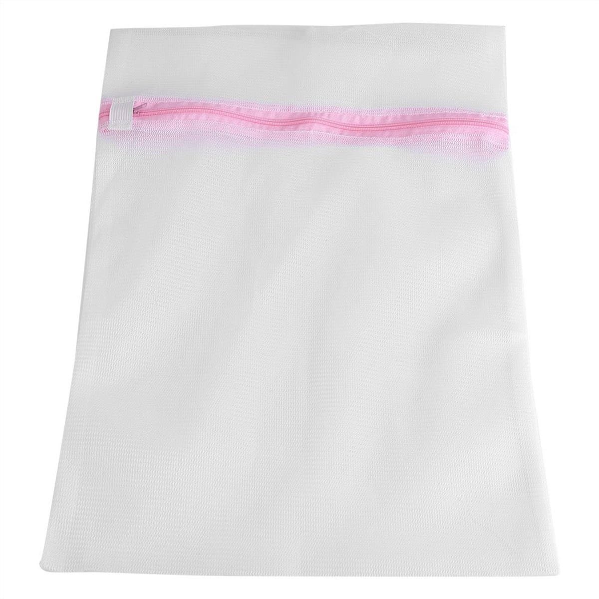 Dailygoods - Dailygoody - Waszak - Lingerie opbergtas - Ademend fijn gaas - Lichtgrijs - Ondergoed tas - Voor veilig wassen van kleding - 40 x 50 cm — afbeelding 1