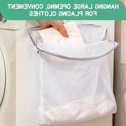 Wasmachine Wasnet Set van 4 Stuks, 50 x 60 cm, Herbruikbare Waszak voor Kleding, Grote Waszak met Handvat voor Delicate Kledingstukken en Reisgebruik — thumbnail 4